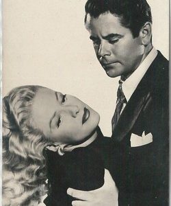 61987 - VINTAGE POSTCARD - CINEMA, Glen Ford and Janis Carter