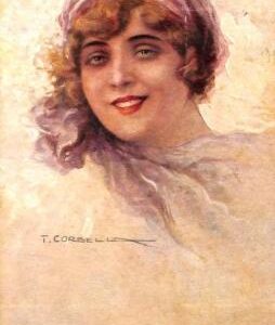 ab6764 - VINTAGE POSTCARD - Glamour Ladies Donnine - ARTIST SIGNED - CORBELLA