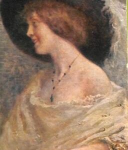 ab6766 - VINTAGE POSTCARD - Glamour Ladies Donnine - ARTIST SIGNED - 1919