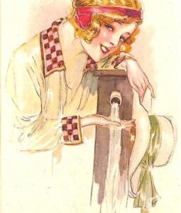 ab6760 - VINTAGE POSTCARD - Glamour Ladies Donnine - ARTIST SIGNED - MAUZAN