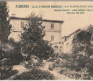 49582  CARTOLINA d'Epoca - FIRENZE Citta': Lelli's Pension