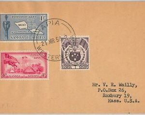39877   - WESTERN SAMOA - POSTAL HISTORY:  Sc # 220-22  FDC COVER maps FLAGS