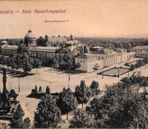 ab9013  - Ansichtskarten  POSTCARD-GERMANY -  Dresden -1936 -Ausstellungspalast