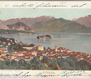 56014 -- CARTOLINA d'Epoca - LAGO MAGGIORE:  Stresa  1902