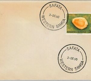 39875  -  SAMOA  -  POSTAL HISTORY:  COVER from SAFATA  1980 SHELLS