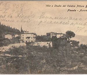 49596  CARTOLINA d'Epoca - FIRENZE provincia : FIESOLE  Villa Boecklin 1905