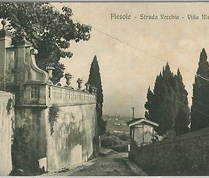 49598  CARTOLINA d'Epoca - FIRENZE provincia : FIESOLE - Strada Vecchia