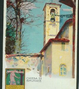 Lib991 - CARTOLINA d'Epoca - PUBBLICITARIA Illustrata CHIATTONE  Funicolare COMO