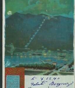 Lib995 - CARTOLINA d'Epoca - PUBBLICITARIA Illustrata CHIATTONE  Funicolare COMO