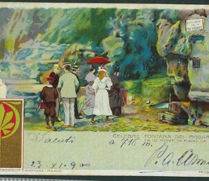 Lib994 - CARTOLINA d'Epoca - PUBBLICITARIA Illustrata CHIATTONE  Funicolare COMO