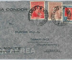 43409  ARGENTINA - postal history - AIRMAIL COVER  Via condor to GERMANY -  1935