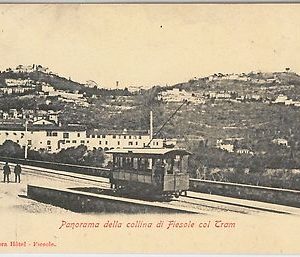 49608  CARTOLINA d'Epoca - FIRENZE provincia : FIESOLE - TRAM