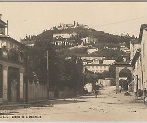 49609   CARTOLINA d'Epoca - FIRENZE provincia : FIESOLE - Veduta da S. DOMENICO