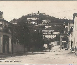 49610   CARTOLINA d'Epoca - FIRENZE provincia : FIESOLE - Veduta da S. DOMENICO