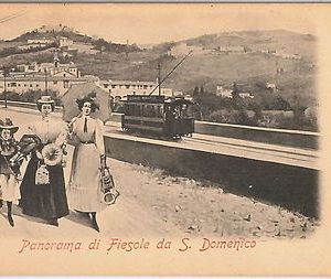 49613   CARTOLINA d'Epoca - FIRENZE provincia : FIESOLE - TRAM