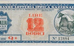 66107  - Vecchio  BIGLIETTO  LOTTERIA: Grande Lotteria Ippica Nazionale 1937