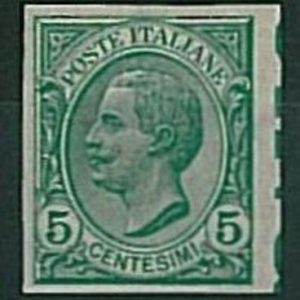 36103  Varietà  ITALIA REGNO:  Sassone 81 Non dentellato - Nuovo non linguellato