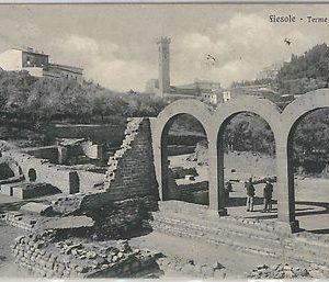 49615   CARTOLINA d'Epoca - FIRENZE provincia -  FIESOLE : Terme Romane  1908