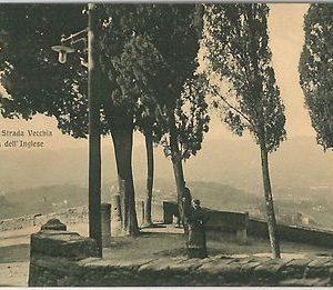 49623   CARTOLINA d'Epoca - FIRENZE provincia : FIESOLE - Strada Vecchia
