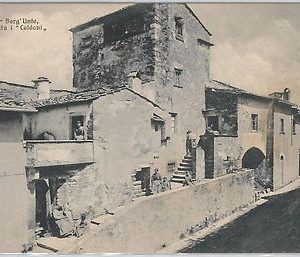 49626   CARTOLINA d'Epoca - FIRENZE provincia - FIESOLE: Borgo Coldani