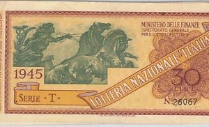66116 - Vecchio  BIGLIETTO  LOTTERIA: Lotteria  Nazionale ITALIANA 1945