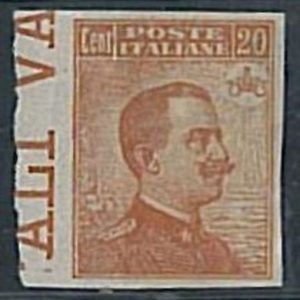 36117  - Varietà    REGNO:  Sassone  109d Non dentellato Bordo di foglio - Nuovo