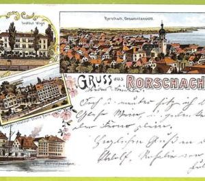 Lib7899 - SWITZERLAND - VINTAGE POSTCARD - Gruss aus Rorschach - 1899