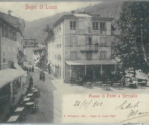 80618 - CARTOLINA d'Epoca - LUCCA  Provincia  -  Bagni di Lucca    1902