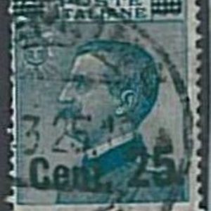 36126 - Varietà  ITALIA REGNO:  Sassone 179m - 3 sole barrette a destra  - Usato