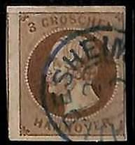 94907 1nB  - GERMANY Hannover - STAMP  -  Michel  #19c  - USED