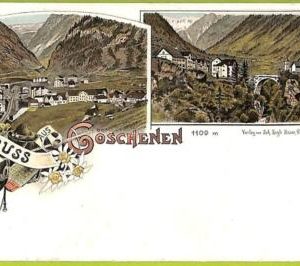 Lib7921 - SWITZERLAND - VINTAGE POSTCARD - Gruss aus Goschenen