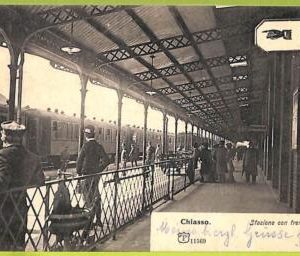 Lib7931 - SWITZERLAND - VINTAGE POSTCARD - Chiasso - 1905 TRAIN STATION