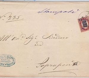 ITALIA REGNO:   Sass 29 su LETTERA da Rezzato 1881
