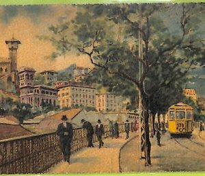 aa9307- CARTOLINA D'EPOCA  GENOVA Città : Corso Pirenze