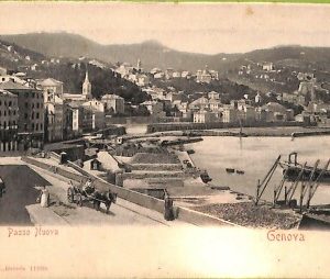 aa9308- CARTOLINA D'EPOCA  GENOVA Città : Passo Nuova