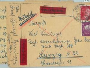 85201 - GERMANY - POSTAL HISTORY - EXPRESS FELDPOST Field SOLDIERS mail 1943