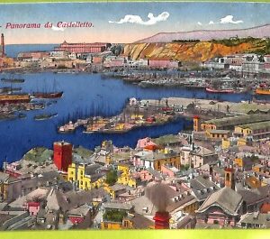 aa9310- CARTOLINA D'EPOCA  GENOVA Città : Panorama da Castelletto