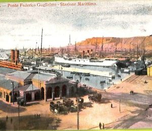 aa9314- CARTOLINA D'EPOCA  GENOVA Città : Ponte Federico Guglielmo