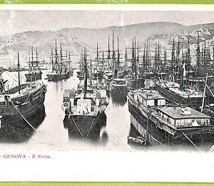 aa9315- CARTOLINA D'EPOCA  GENOVA Città : Il Porto