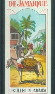 87079 -  Vintage BOTTLE liqueur LABEL -  RHUM de la JAMAIQUE - Netherlands