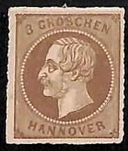 94904  3f  - GERMANY Hannover - STAMP  -  Michel  # 16 ND  - MINT hinged MH