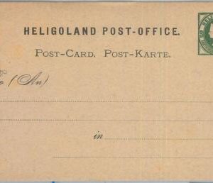 77651 - GERMANY Heligoland  - Postal History - STATIONERY CARD :  P1