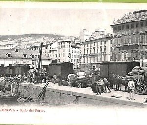 aa9319- CARTOLINA D'EPOCA  GENOVA Città : Scalo del Porto