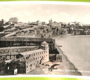 aa9320- CARTOLINA D'EPOCA  GENOVA Città : Cantieri della Foce-1875