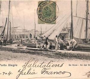 ac1547 - BRAZIL - VINTAGE POSTCARD  - Porto Alegre - 1904