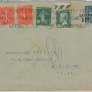 75169 - FRANCE - Postal History - STATIONERY COVER  + stamps 1928 TUBERCULOSIS