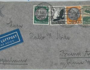 77516 - GERMANY - POSTAL HISTORY -  cover to ARGENTINA via AEROPOSTALE  1934
