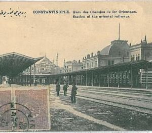 17955 - TURKEY - VINTAGE POSTCARD - COSTANTINOPLE - ISTAMBUL : TRAIN STATION