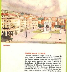 aa9331- CARTOLINA D'EPOCA  GENOVA Città : Piazza della Vittoria