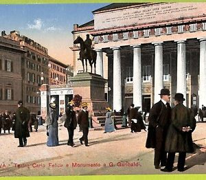 aa9339- CARTOLINA D'EPOCA  GENOVA Città : Teatro Carlo Felice